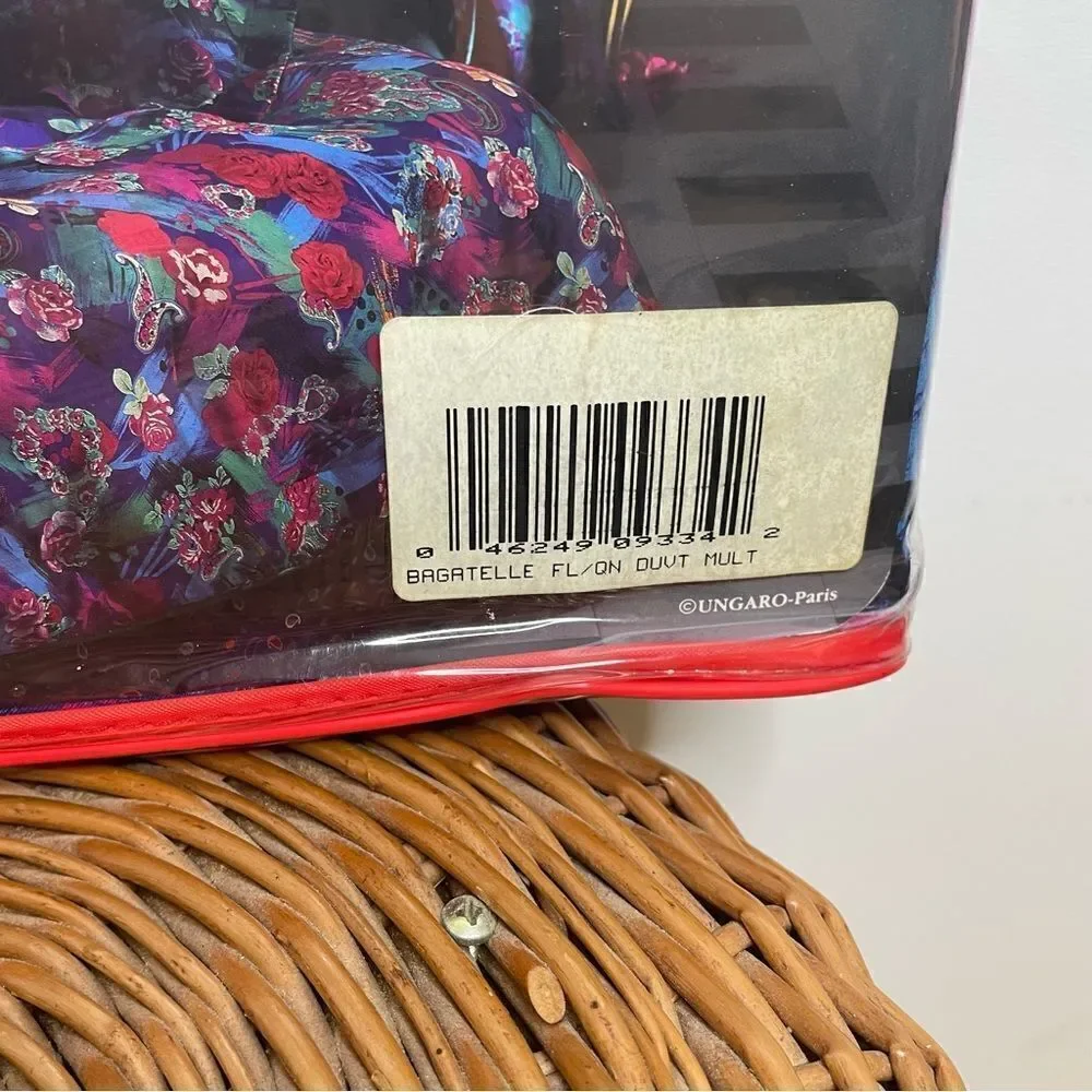 NEW Ungaro Paris Retro 70s 80s Sealed Full / Queen Reversible Bed Duvet Cover